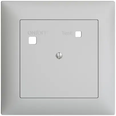 Kit frontal EDIZIOdue pour prise FI FMI, plein, gris clair 