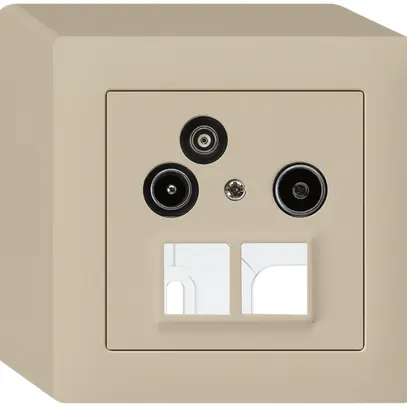 Prise pour antenne AP R/TV-Données kallysto HMS 2GHz 4dB beige 
