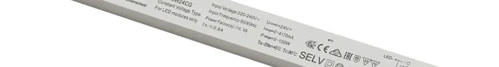 Alimentazione LED SLV 100W 24V ON/OFF 350×30mm 