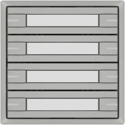 Pulsante KNX RGB EDIZIO.liv SNAPFIX® sensore temp.RGB-LED targ.8× com.1T grc 