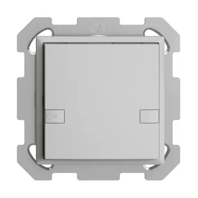 Poussoir ENC KNX 1× EDIZIOdue colore gris clair RGB avec LED 