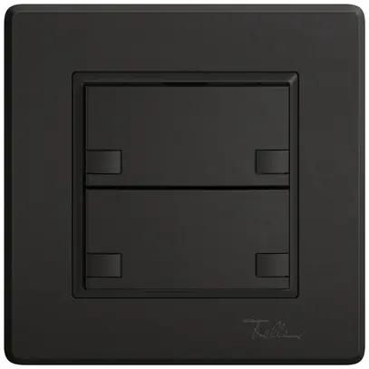 Pulsante universale INC EDIZIO.liv UNI SNAPFIX® s.LED 2× com.2T ne 