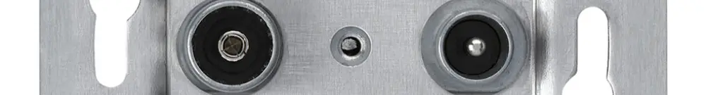 Inserto per presa di passaggio R/TV Hager 23dB con piastra di fissaggio 