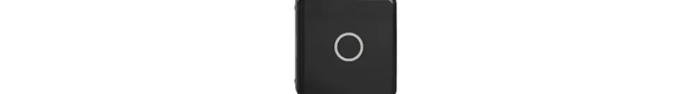 Pulsante 1/4 INC Sdue Wiser simbolo O (off) nero 