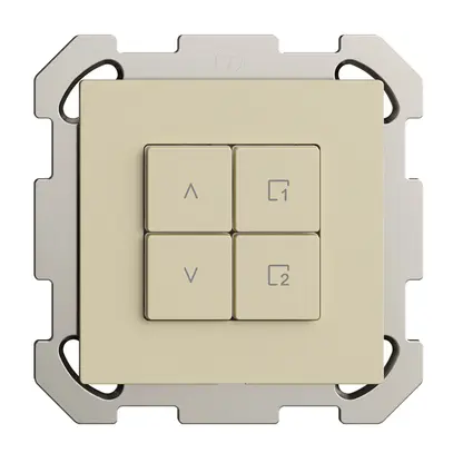 Stazione secondaria p.interruttore tappar.INC 1c/4t scena WLAN Edue Wiser van 