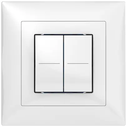 Senseur poussoir ENC ABB Sidus KNX Basic type-B, 2/4, blanc brillant 