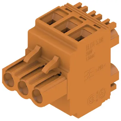 Connettore femmina WM Signal BLDT 5.08/03/- SN OR BX TB 3L 90° 5.08mm ar 