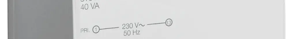 Petit transformateur AMD Hager 40W 12V 24V 3.33A 1.67A 4UM 