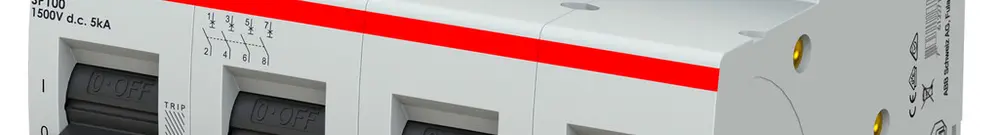 Disgiuntore ABB S804PV-SP100 4P 1500VDC 100A 5kA 6UM 