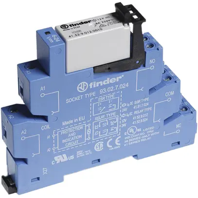 Relais de couplage AMD Finder 38.52, 2W 8A AgNi, 12VDC, bornes à vis 