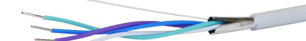 Kabel U72 1×4×0,8mm abgeschirmt halogfrei Eca Ring à 100m