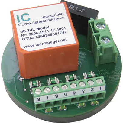 Module poussoir INC digitalSTROM IC, adapté pour boutons basse tension 4-fois 