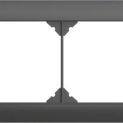 En-tête ENC EDIZIOdue SNAPFIX® 1×2 horizontal 148×88mm gris foncé 