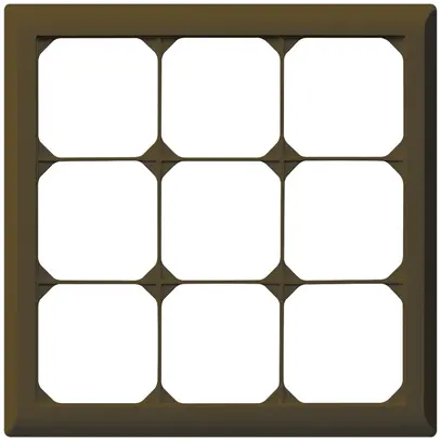 Telaio di copertura INC kallysto.line 3×3 marrone 212×212mm 
