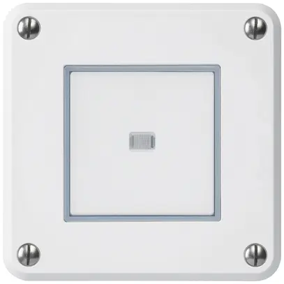 Contatto pulsante INC robusto IP55 2P bianco illuminato 