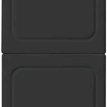 Plaque de fermeture Hager FLF 4×3/5 noir 