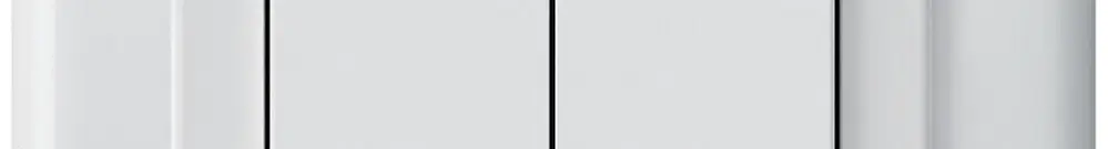 Pulsante KNX INC Hager BA basico C doppio 86×86mm bianco 