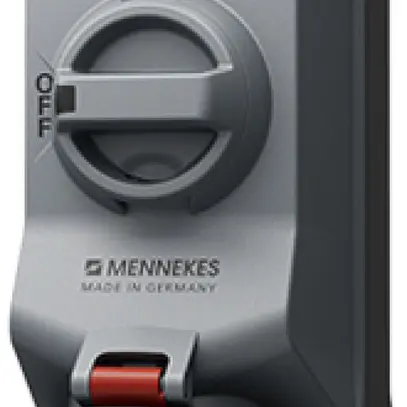 Prise AP MENNEKES DUO 32A 4P 6h 400V IP67 interrupteur nickelé 