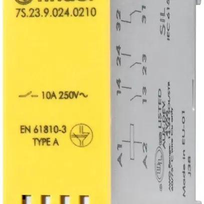 Modulo di relè Finder con contatti a guida forzata, 2 ch e 1 r, 10A, 12VDC 