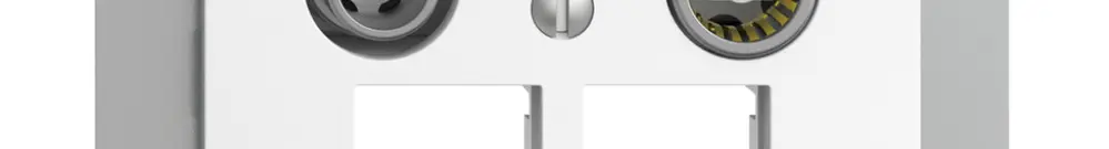 Presa multimedia ENC EDIZIOdue FM EASYNET 19dB, p.2×RJ45 S-One, bianco 