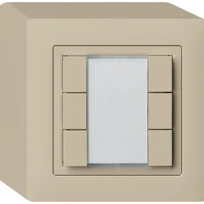 Pulsante universale AP 6×KAL con LED beige 