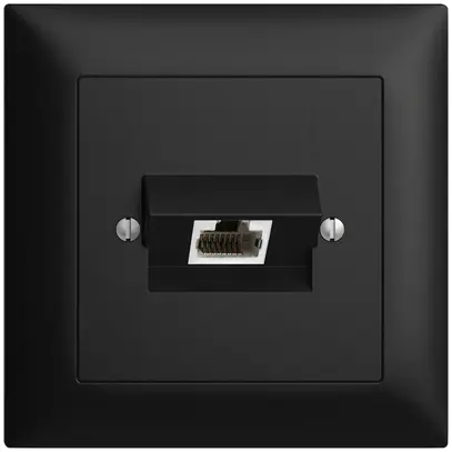 Prise ENC 1×RJ45/s 4P ITplus EDIZIOdue noir 