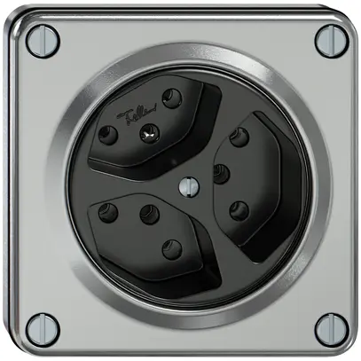 Prise ENC ELEMENT 3×type 13 10A 250V IP20 aluminium 