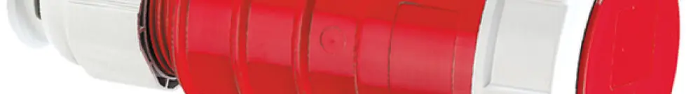 Prise mob.CEE Bals 4P 32A 400V 3h rouge IP67 nick.Quick C. 