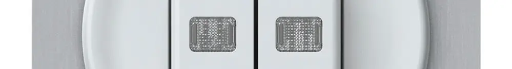 Interruttore a pulsante luminoso INC origin sch 1 (3+3) 2×LED 77×77mm bianco 