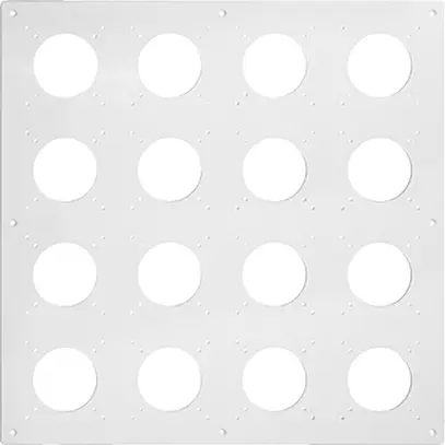 NUP-Kopfzeile Feller NEVO, 4×4, für N.CO-Apparate, weiss 