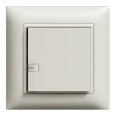 Poussoir ENC ZEP 1c/1t ON-OFF avec LED EDIZIOdue gris clair 