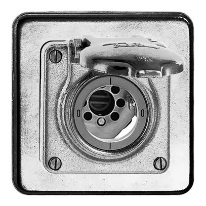 Interrupteur rotatif ENC mouillé 0/4P Al nature pour serr. de sûr, sans cyl. 