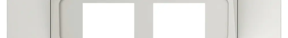 Kit de recouvrement SIDUS pour 2RJ45 blanc 