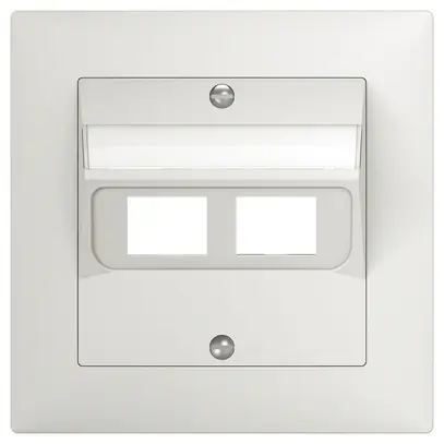 Abdeckset SIDUS zu 2RJ45 weiss 
