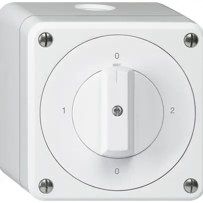 Interruttore rotativo AP robusto IP55 schema 2/1P bianco 