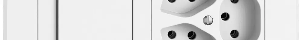 Combinaison ENC EDIZIO.liv SNAPFIX® 1×2 96×156mm schéma 3/1L+3×T13 blanc 