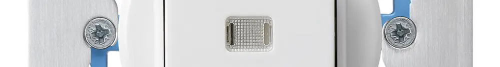 Inserto per pulsante luminoso INC basico c/1L con placca di fissaggio bianco 
