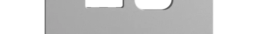 Kit di montaggio Feller EDIZIOdue per presa USB 18W tipo A + tipo C silver 
