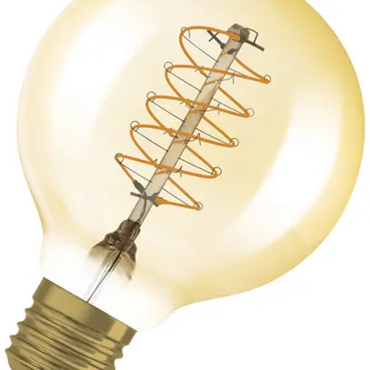Lampe LED LEDVANCE Vintage GLOBE E27 7W 600lm 2200K VAR Ø80×120mm clair or 