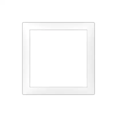 Plaque frontale AP SIDUS 75×75mm blanc brillant 