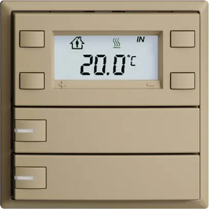 Pulsante RTH INC KNX 2×EDIZIOdue F sand, con LED RGB 