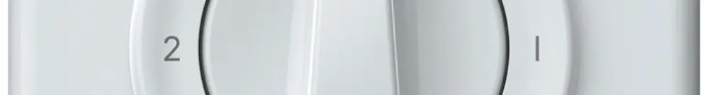 Interrupteur rotatif ENC origin commutateur 2/1L 16A 250V 0-1-0-2 92×92mm blanc 