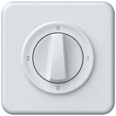 Interrupteur rotatif ENC origin commutateur 2/1L 16A 250V 0-1-0-2 92×92mm blanc 