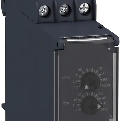 Relè sorveglianza corrente AMD Schneider Electric 24…240VAC/DC 4…1000mA, l=23mm 