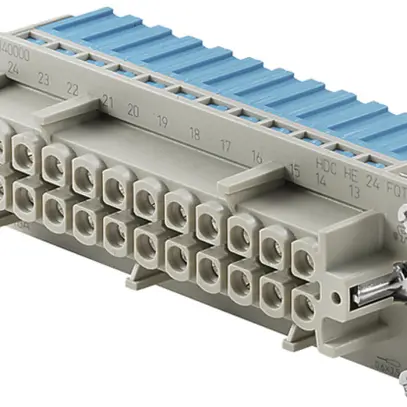 Douille WM HDC HE 24 FQT BL 24 16A 500V 0.5…2.5mm² 