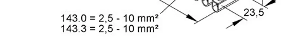 Morsettiera Kleinhuis 12P 10…25mm² 101A 450V nero 