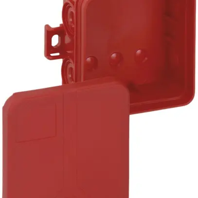 Boîte de dérivation AP Sd 7 SB-L, vide 75×75×37mm, IP55, rouge 