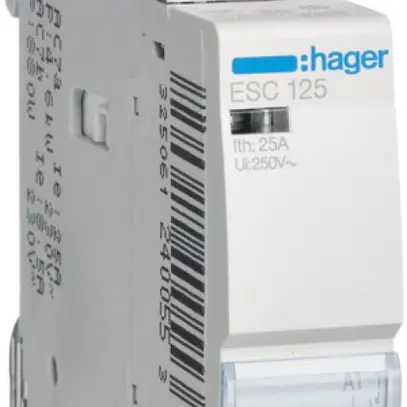Contattore AMD Hager 230VAC 0 chiusura 1 apertura 25A 1UM 