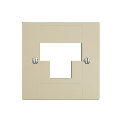 Plaque frontale 2×RJ45 ITplus EDIZIOdue vanille 