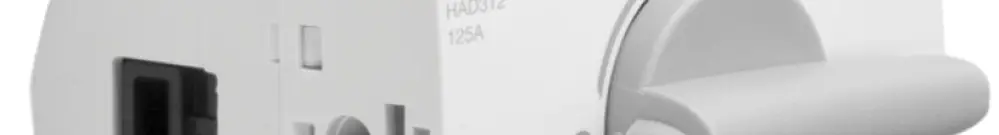 Interrupteur sectionneur Hager HAD312 3L 125A 